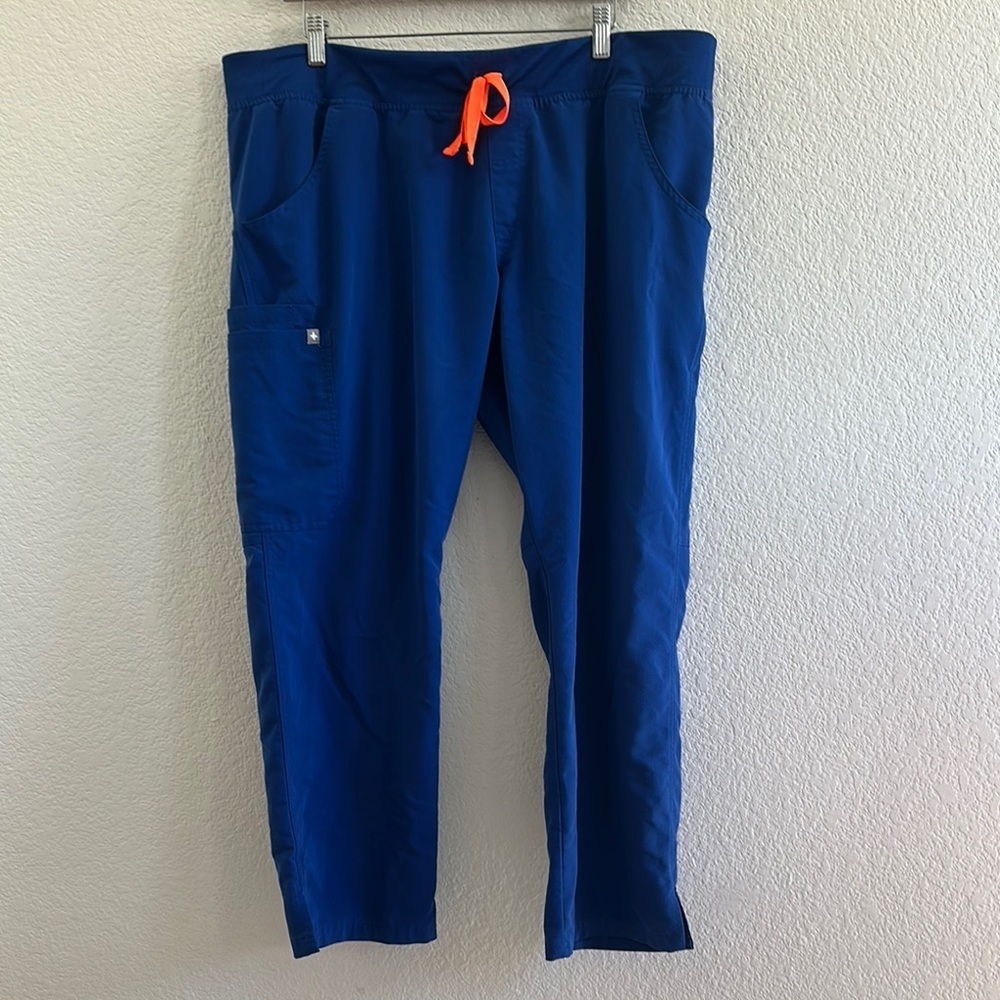 Figs Kade Cargo Scrub Pants - Winning Blue - Picture 2 of 7